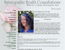 Tablet Screenshot of naturopathichealthconsultations.com